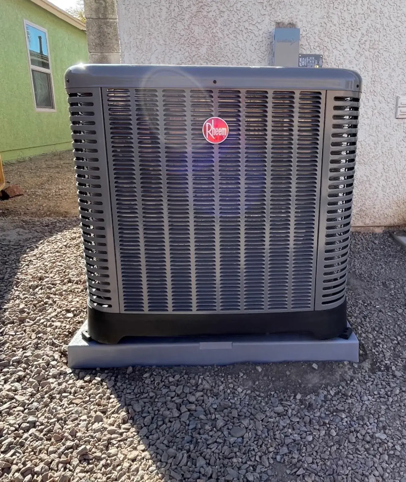 A clean, properly installed AC condenser