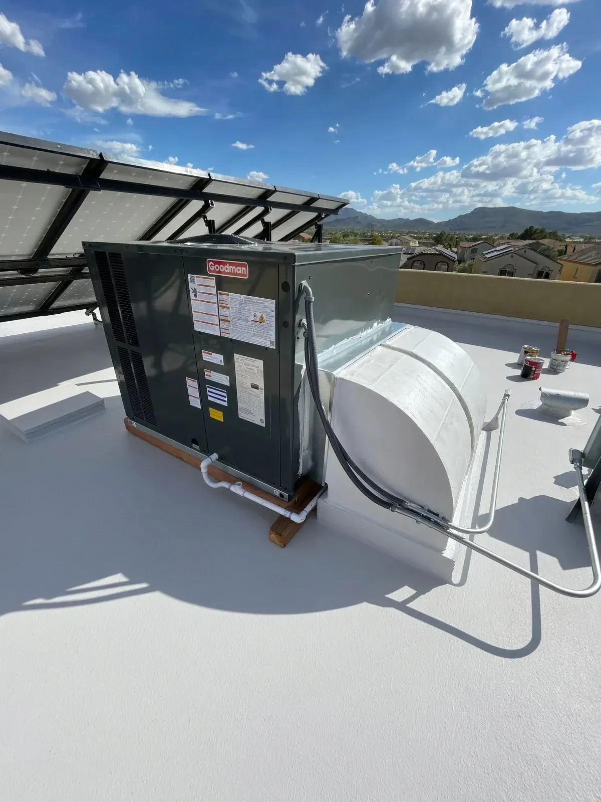 Finished rooftop package unit Picture Rocks installed in northwest Tucson