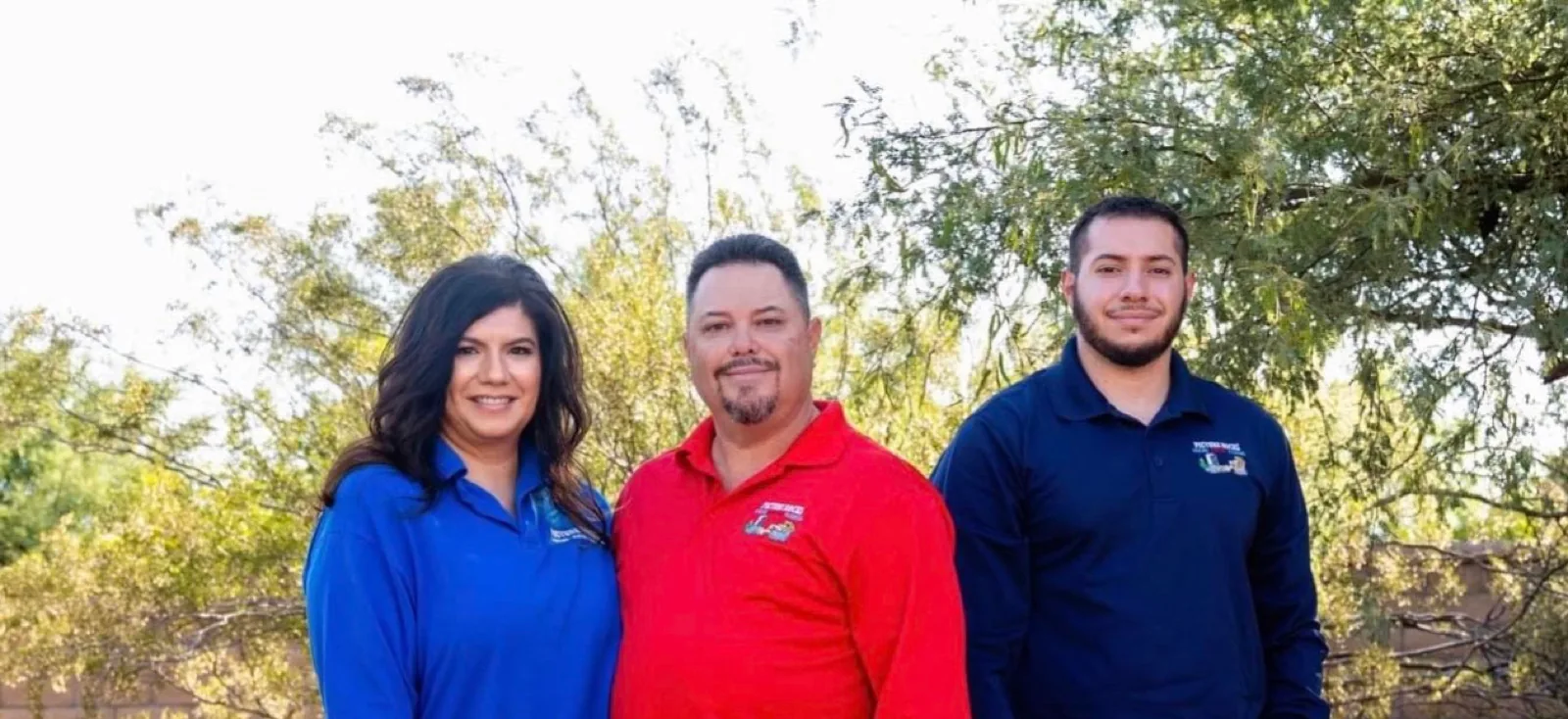 The Arenas family, owners of Picture Rocks Cooling, in the Sonoran desert